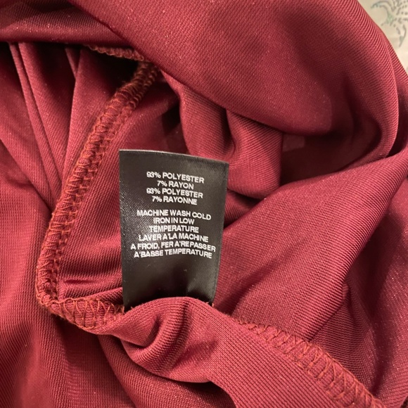 Anthropologie - AMADI Burgundy/Maroon Dress - Picture 6 of 6